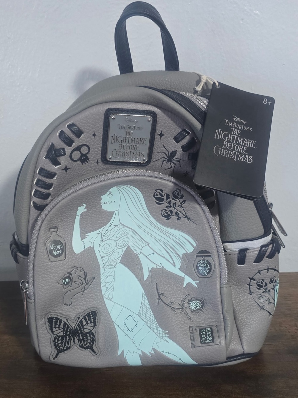 Sally Nightmare Before Christmas Tim Burton Mini Backpack - Gray